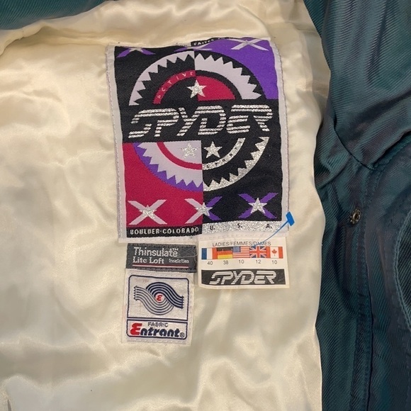 SPIDER RARE Vintage USA Ski Jacket 90’S UK 10 S (7AG) - Picture 11 of 16